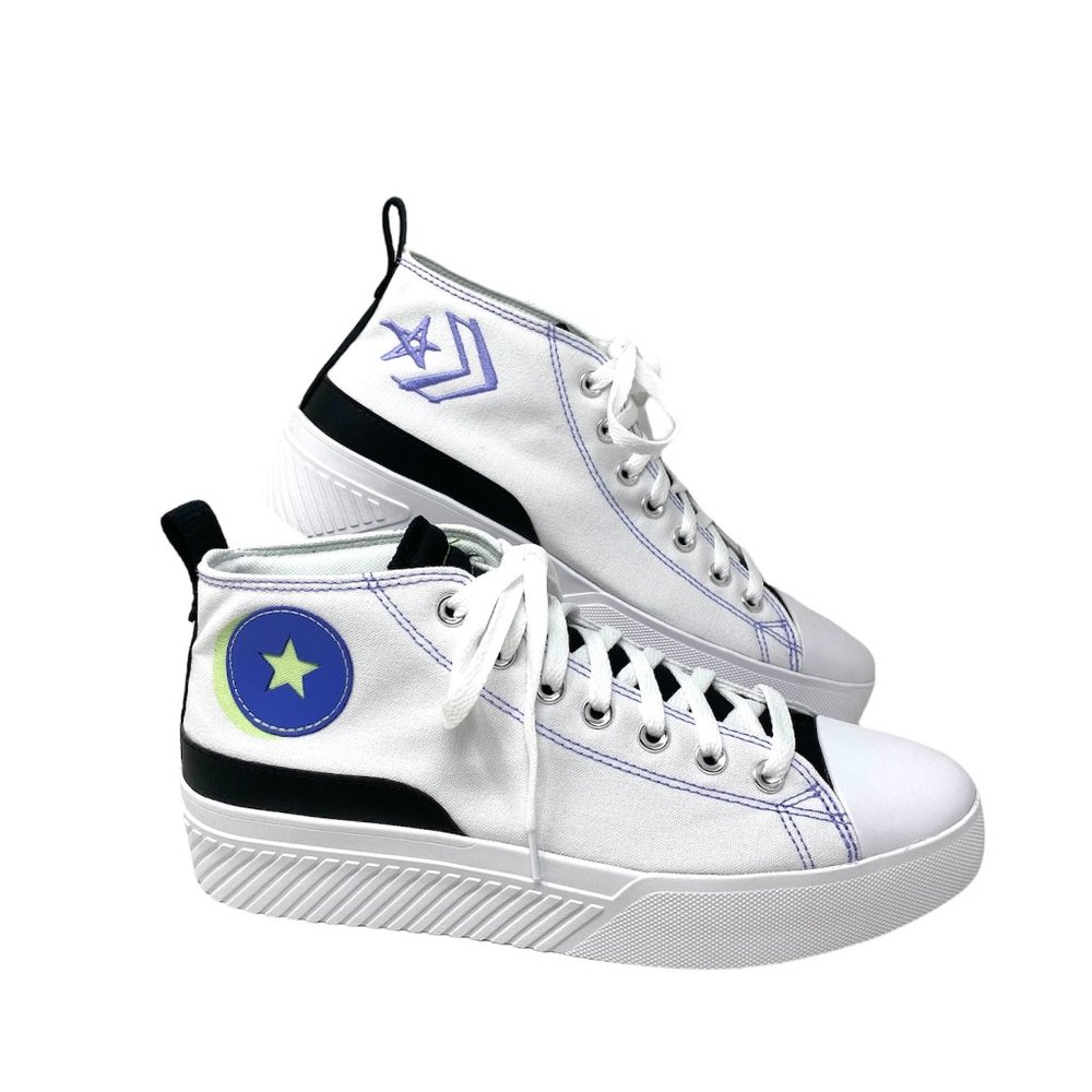đź’–MEGA SALEđź’–Converse Shoes Men 171870C UNTITL3D CS MID White Black Sneakers - Picture 9 of 11